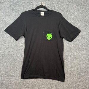 Ripndip Tshirt Adult Medium Black Outer Space Skater Gnar Alien Tshirt Crewneck